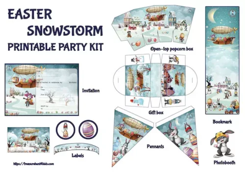 Easter Snowstorm Printable Party Kit