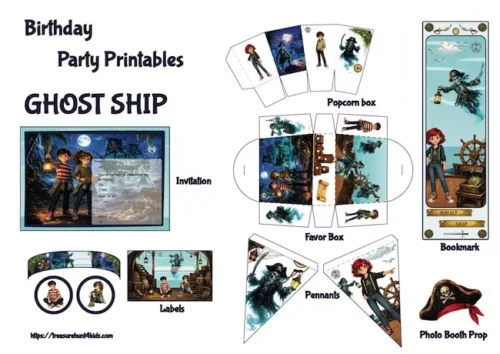 Ghost Ship Printable Party Kit | Pirate Decorations